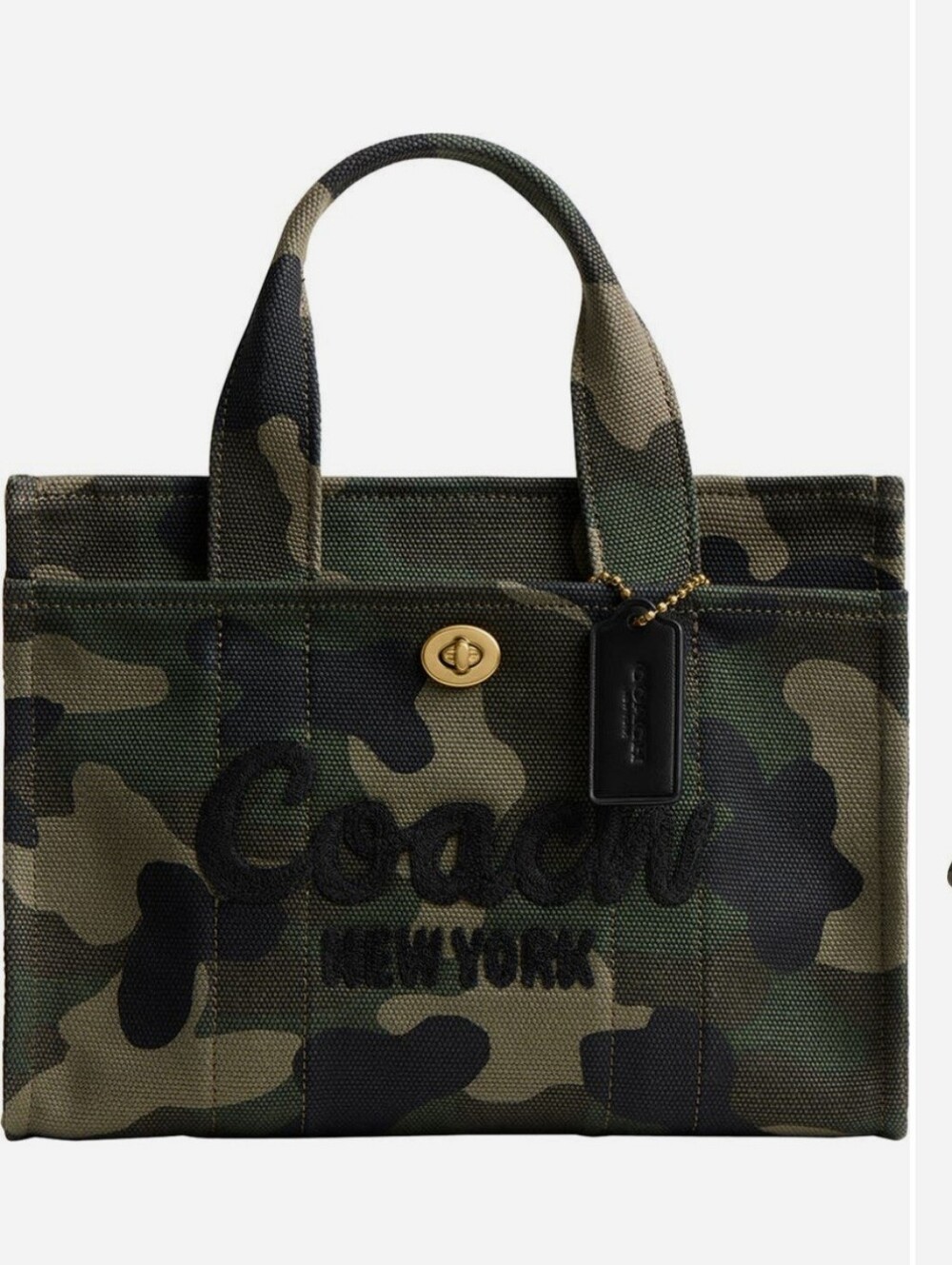 COACH Camo Printed 26 Canvas Cargo Tote